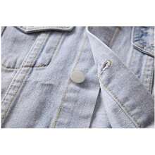 Men Plus Size Denim Tops - Black - View 2