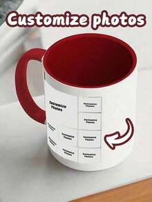 11oz Personalized Custom Mug, Customized Coffee Cup With Photo And Text, Unique Custom Water Cup For Men And Women, Travel Mug Housewarming Birthday Anniversary Gift - Multicolor - View 2