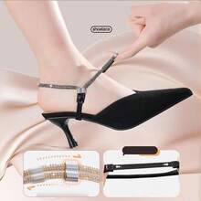Shoe Straps For Heels,Heel Straps For High Heels,Shoe Straps For Loose Shoes,Suitable For Fixing Loose High Heels Elastic High Heels(3 Pairs) - Multicolor - View 5