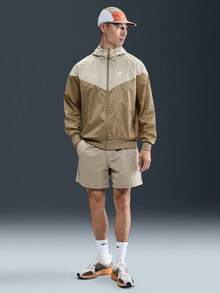 Nike Jaket Berkerudung Tenun Pria AS M NK WVN LND WR HD JKT DA0002-297 - Khaki - View 7
