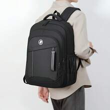 SHILAN Large‑Capacity Multi‑Pocket Backpack, Wear‑Resistant Water‑Repellent Laptop Bag For Commute And School - Multicolor - View 8