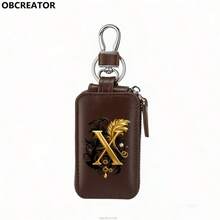 Men's Car Key Bag,Key Protection Cover,Zero Wallet, Metal Hook And,Walletzipper,Retrobagsuitableforcarremote Control,Key Storage Bag,Gift To Boyfriend - Multicolor - View 34