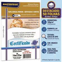 Papel Para Certificado Texturizado Casca de Ovo 180gr Masterprint - A4 50 Folhas - Visão 5