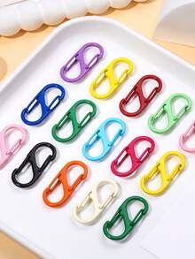 10/20pcs Colorful Zinc Alloy S-Shaped Double-End Spring Snap Hooks, Jewelry Making Clasps And Hooks, Handmade DIY Accessories For Jewelry, Keychains, Door Latches - S-type - View 2