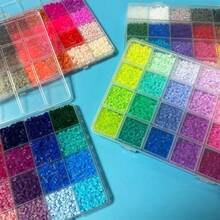 24 Colors 2.6mm Perler Beads Set, Creative Fuse Beads + Tools Accessories, 24-Compartment Storage Box, Tweezers, Creative Jewelry Making Craft Materials, Artwork, Fuse Beads Making Kit, Perfect For Jewelry Designers, Artisans And Hobbyists, Handmade Decoration - Multicolor - View 6
