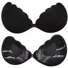 Half-Cup Silicone Invisible Self-Adhesive Bra, Suitable For Strapless Dresses And Wedding Gowns, With Lifting Effect, Breathable And Invisible, Suitable For Summer - Multicolor - View 1