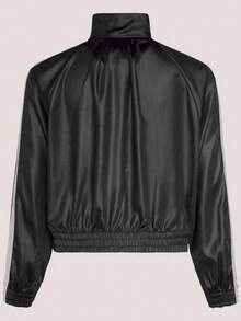 Adidas Women's DCE WV SL JKT Woven Hoodless Jacket KS0039 - Black - View 3