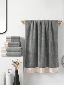 1PC/3pcs Microfiber Towel Set, Soft & Absorbent, Lint-Free, Daily Home Use, Bathroom, Shower, Hair Drying, Sports, Outdoor Travel, Beauty Salon, Autumn Decor, Halloween Gift - Multicolor - View 8