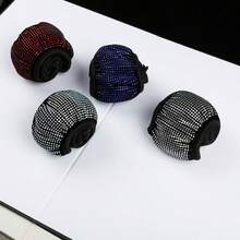1 件闪亮粉色水钻方向盘套，镶有水晶钻石，透气防滑方向盘保护套（适合 14.2 英寸 - 15.3 英寸），多种颜色可选：白钻、黑钻、蓝钻、红钻 - 粉色 - 查看 5