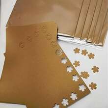 17 Sheets Chocolate Brown Pearlescent Cardstock - A5 Size Thickened Handmade Paper, Soft Satin Luster, Suitable For Wedding Invitations, Scrapbook Materials, DIY Gift Box Packaging, Photo Album Decoration, Artistic Greeting Cards - 17 Sheets Of Gold-brown Pearlescent Cardstock - View 11
