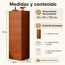 Drawer Storage Cabinet - Brown - View 11