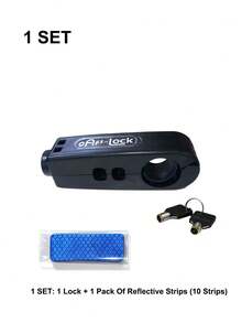 Handle Lock With 2 Keys, Durable And Sturdy, Long Service Life, No Battery Required. Anti-Theft Aluminum Alloy Throttle Lock, Suitable For Motorcycles, ATVs, Scooters And Off-Road Motorcycles, Easy To Install And Remove - A - View 8