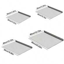 1pc Stainless Steel Cutting Board, Kitchen Essential - Large Stainless Steel Cutting Board With Lid And Non-Slip Pad, Suitable For Countertop, Used For Cutting Meat, Vegetables, Bread And Baking, Kitchen Accessory - Silver - View 6