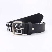 Women's Rivet Bullet Head Gothic Punk Style Casual Jeans Belt - Multicolor - View 4