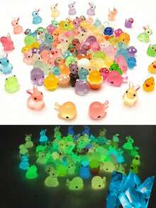 Surprise Blind Bag Mini Transparent Animal Figures, Assorted Styles, Cute Small Dolls, DIY Handmade Accessories, Atmospheric Small Gifts - Multicolor - View 6