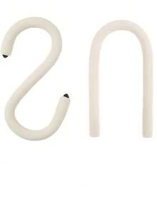 2 Pcs Multifunctional Mark-Free Flexible Foam-Coated C-Shaped Hook, Non-Slip Wear-Resistant Heavy-Duty Hanging Hook For Home Storage Organization Portable Hanging Organizer Rack Stand - View 12