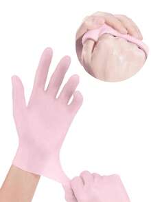 2 Pairs/1 Pair Moisturizing Gloves, Softening Exfoliating Foot And Hand Care Tools, Suitable For Dry Skin, Soft Silicone Gel, Reusable, Suitable For Hand Care, Care Tools, Soft Silicone Gloves - Multicolor - View 5