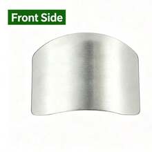 1pc Stainless Steel Finger Guard, Reinforced Finger Protection, Suitable For Slicing, Cutting And Chopping, Reusable, Kitchen Tool - Multicolor - View 7