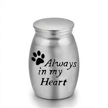 Stainless Steel Small Pet Urn Paw Bird Heart Tree Pattern Pet Cremation Keepsake Urn Memorial Ash Holder Container Jar For Dogs - Multicolor - View 17