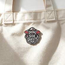 "Doing Side" Quests Dragon Enamel Pin, Fantasy Game Lapel Brooch, Vintage Gothic Badge For Backpack Clothes Hats, Unique Gift For Game Lovers - Multicolor - View 10