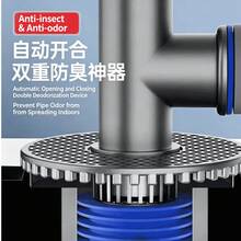 Universal Bathroom Sewer Pipe Three‑Way Connector, Anti‑Backflow Floor Drain Cover, Multi‑Outlet Drainage Joint For Washing Machine & Dryer - Multicolor - View 9