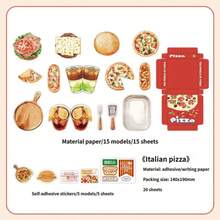 DIY Material Pack Fresh Market Series 5 Gourmet Theme Handmade Fun Planner Decoration Sticky Notes - A - View 12