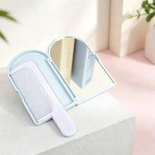 1 buah Sisir Cermin Es Krim 2-in-1 Cermin Genggam, Sisir Cermin Rias Kartun Lucu untuk Anak Perempuan, Cocok untuk Penggunaan Sehari-hari, Portabel, Hadiah Tahun Baru - Beraneka warna - View 2