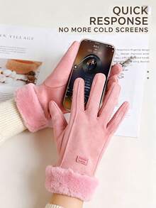 XAXRE Touchscreen Warm Gloves, Thick Windproof Cold-Resistant Warm Gloves, Unisex, Suitable For Driving/Work/Travel/Students/Daily Use - Multiple Styles - View 8