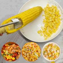 7pcs Corn Peeler Stripper Set, Stainless Steel Kernel Remover Tool, Flat Corn Shovel Cutter, Household Kitchen Gadget For Quickly Threshing Fresh Corn, Home Cooking DIY Meal Prep Daily Kitchen Cooking Prep Helper Accessory - Multicolor - View 9