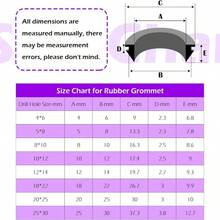 140pcs Rubber Washer Assortment Set, Includes 8 Hole Sizes: 2/13" 1/5" 5/16" 3/8" 1/2" 3/4" 13/16" 1", Suitable For Automotive, Valves, Pumps, Chemical Piping, Sprayers, Water Pipes, Tubing And PC Hardware/Piano Maintenance - 140pcs/set - View 5