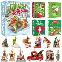 The Grinch 3pcs Creative Christmas Countdown Blind Box Green Monster Christmas Tree Hanging Ornament Christmas Blind Box - Multicolor - View 1