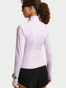 Nike Women's AS W NK SWIFT DF FZ JKT Knit Collarless Jacket IM7537-583 - Pink - View 2