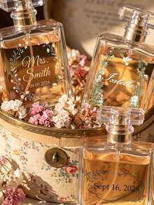 Personalized Perfume Bottle, Maid Of Honor Proposal Gift, Custom Refillable Empty Glass Bottle, Wedding Bridesmaid Gift,Bridal Party Gift - 50ml - View 2