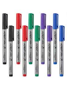 10pcs Waterproof Fine Tip Pens - 5 Colors, Lightweight Drawing Pens With Waterproof Ink Design, Suitable For Line Art, Sketching, Journaling, Dotting, Comic Creation - Ideal Choice For Artists, Students And Office Use - Waterproof Fine-tip Liner Pen - View 1