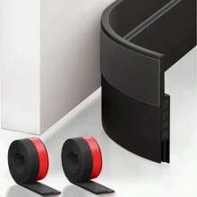 Self-Adhesive PVC Round Decorative Trim, Flexible Bendable Corner Guard Strip, Peel And Stick Edge Sealing Strip, Suitable For Wall Edges, Cabinets, Ceilings, Baseboards, Door Frames, Home DIY Renovation - Door Gap Seal - View 13