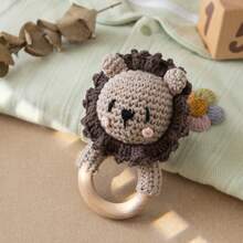 Handmade Crochet Rattle, Baby Interactive Crochet Toy, Built-In Bell, 3D Cute Design, Rich Details, Attract Baby's Attention, Develop Baby's Hearing, Baby Shower Gift, New Mom Gift, Christmas Gift, Easter Gift, Newborn Commemorative Gift - Multicolor - View 3