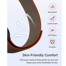 Compatible With Google Air Sports Band Tracker No Screen Health Woven Air Hook And Loop Strap Loop Nylon Band Adjustable Soft Breathable Strap Woven Nylon Band Suitable For Women Men Student Gift Strap - Hot Pink - View 4