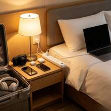 Regleta Multienchufe Blanca,4 Tomas con Puertos USB, Cable 1.8m - Tipo de Enchufe A USA (110-127V) - Ver 1