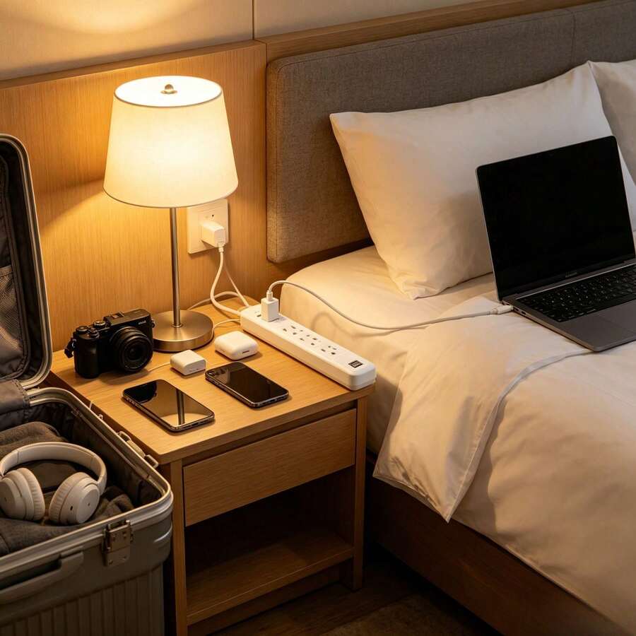 Regleta Multienchufe Blanca,4 Tomas con Puertos USB, Cable 1.8m - Tipo de Enchufe A USA (110-127V) - Ver 1