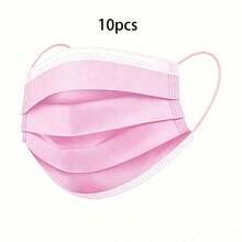 10/30/50/100pcs Disposable Face Masks, Multiple Colors Available, Skin-Friendly Soft, 3-Layer Protection, Elastic Ear Loops, Suitable For Home, School, Office, Outdoor And Camping - Multicolor - View 13