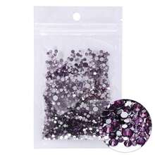 80+ Colors Silver Base Non-Hotfix Mixed Size SS3-SS20 1440pcs High Quality Handmade Rhinestones, Suitable For Wedding Dress Accessories And Other Applications - Silver Base, Mixed Sizes - View 34