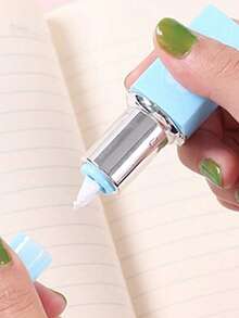 2/4pcs Morandi Lipstick Correction Tape, Highly Attractive Correction Tool, Portable Student Stationery, Suitable For Office And School Use, Easy-To-Use Error Correction Tool, Learning And Office Supplies - Multiple Styles - View 3