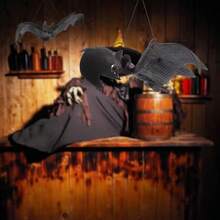 Halloween Prank Scary Soft Rubber Realistic Bat, Haunted House Mall Decoration Hanging Ornament 3D Bat Doll - Multicolor - View 2