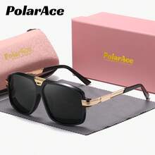 PolarAce 1 Piece Unisex Timeless Designed Full Frame Sunglasses Travel Friendly Rectangular Frame Sunglasses - Multicolor - View 1