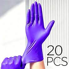 20/50/100pcs 9 Inch Multi-Purpose Purple Nitrile Gloves, Powder-Free Latex-Free Waterproof Non-Slip Rubber Gloves, Suitable For Kitchen Dishwashing, Home And Bathroom Cleaning, Salon, Nail Art, Beauty Parlor, Car Repair, Holiday Gift - Purple - View 14