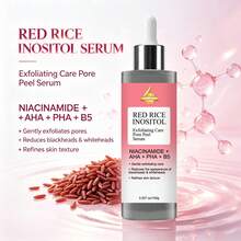 SUMIFANG Inositol Skin Renewal Serum, Rich In Dual AHA & PHA Fruit Acids. Deeply Cleanses Pores Impurities, Gently Removes Dead Skin Cells, Unclogs And Tightens Pores, Refines Rough Skin Texture. Does Not Damage Skin Barrier. 100g - AHA - View 2