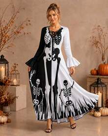 Women Maxi Dresses - White - View 3