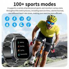 GAWSUG 1400mAh Smart Watch 2.01" HD Screen Bluetooth Call Outdoor Flashlight Rugged Fitness Tracker IP68 Waterproof Gift Men Women - View 6