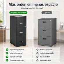 Filing Cabinets - Black - View 3