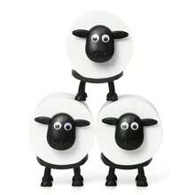 1Pc Creative Cute Cartoon Sheep Shaped Toilet Paper Holder Plastic Tissue Storage Stand For Bathroom Kitchen Desktop Home Decor New Year Valentine's Mother's Father's Day Graduation Gift - Multicolor - View 11